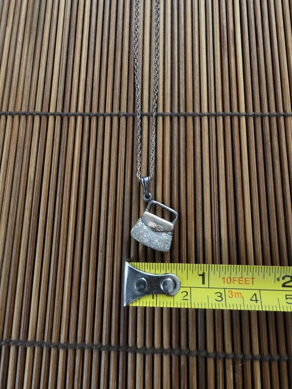 Sterling Silver, 12k Purse Necklace (Vintage)